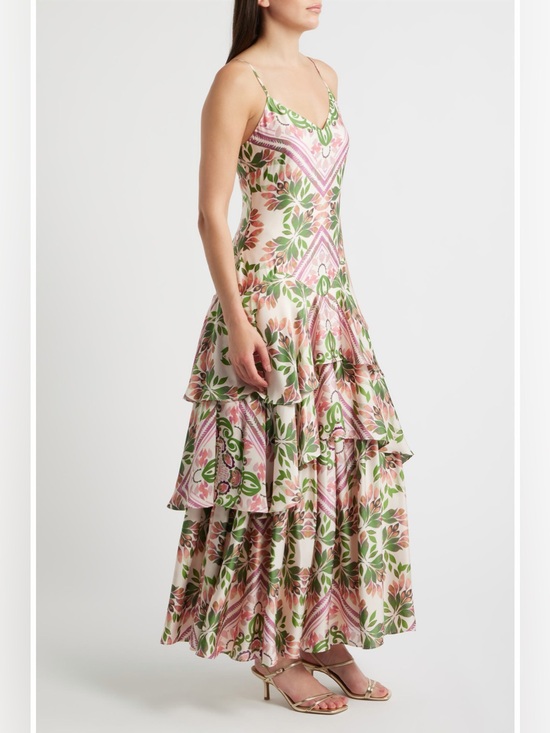 Parker Dresses & Skirts - NWT Parker Print Tiered Sleeveless Maxi Dress in Vanilla Cream sz 10